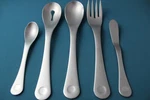 Robert Welch Pendulum Serving (5PC Set) Tablespoon Fork Pierced Stainless Satin. Fixed Price $41.43.