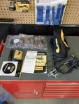 Work Knife And Tool Sharpener Model Wskts W/ Spare Belts & Bag, Honing Rod. Fixed Price $65.00.