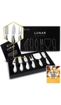 Lunar 6-PIECE Cheese Knife Set Premium Stainless Steel Knives Collec.... Fixed Price $18.99.