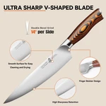 Tuo Chef Knife Kitchen Knives Razor Sharp 8 Inch High Carbon German Stainless. Fixed Price $100.00.