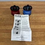 Kleva Blue & Red Kitchen Knife Sharpener With Suction Mini Deedee Qvc. Fixed Price $22.74.