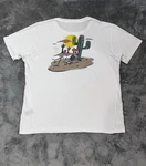 Taco Tuesday White Men's Xl Skeleton Cactus Desert Graphic Cotton T-shirt. Fixed Price $11.00.