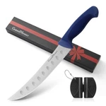 Butcher Knife Meat Cutting, Curved Cimeter 9 Inch Comfortable Handl.... Fixed Price $43.96.