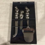 Dellarobbia Cheese Serving Set Boston Warehouse Fruit Handle Knives New Box 1980. Fixed Price $14.99.