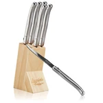 Chopmate Laguiole Stainless Steak Knives Knife Set + Storage Block (steel). Fixed Price $22.99.