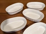 Corning Ware F-15-B French White Oval Casseroles 15OZ Lot Set 4 (or 8). Fixed Price $49.99.