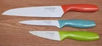 Hampton Forge Tomodachi Ceramic Coated Multi Colored 3 Piece Knife Set **read**. Fixed Price $16.08.