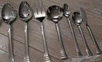 7 Cambridge Stainless Codie Serving Spoon Slotted Gravy Spreader Meat Fork Sugar. Fixed Price $35.99.
