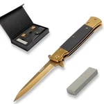 Gvdv Folding Pocket Knife, G10 Handle, 7CR17 Stainless Steel Edc, Flipper Open. Fixed Price $51.99.