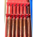 Vtg Steak Knives Set Regent Sheffield Stainless Blades Forever Sharp (6) W/ Box. Fixed Price $12.99.