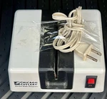 Chicago Cutlery Electric Knife Cleaver Slicer Sharpener Model 90202. Fixed Price $45.00.