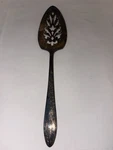 Vintage Wm Rogers Oneida Ltd Silverplate Spring Flower Cake Pie Server. Fixed Price $11.00.