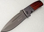 Nedfoss DA52 5" Long Blade Folding Knife With Wood Handle, Liner Lock. Large Edc. Fixed Price $29.00.