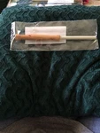 New 9" X 3/4" Cherry Wood Handturned Ceramic Knife Sharpener. Fixed Price $6.99.