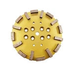 Globaldragon 10'' Pro Concrete Diamond Grinding Head Disc Plate, 25GRIT Curve.... Fixed Price $206.23.