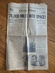 Chicago Tribune 12/22/1968 "78000 Miles Into Space" No 357. Fixed Price $50.00.