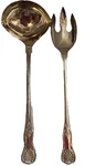 Vintage Rogers FBR14 Large Silverplate Ladle And Serving Fork Shell Italy. Fixed Price $37.00.