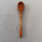 Vintage Norpro Laminated Wood Spoon Rainbow Striped Kitchen Utensil 10". Fixed Price $19.99.