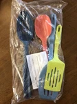 Pampered Chef Multicolored Kitchen Utensil-spoon Slotted Turners Set #2436. Fixed Price $38.88.