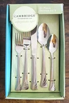 Cambridge 20 Pc Flatware Set Service For 4 New In Box. Fixed Price $29.99.