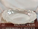 1960S Sheridan Silver Bread Tray Appetizer Or Cookie New In Box. Fixed Price $25.00.