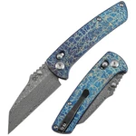 Kansept Main Street Folding Knife Lightning Strike Ti Handle Damascus K1015V6. Fixed Price $168.89.