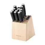 Kitchenaid Gourmet Forged Triple Rivet Knife Set Built-in Sharpener. Fixed Price $100.49.