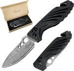 Xiphias 4.25" Multi-tool Edc Axis Lock Tactical Damascus Folding Pocket Knife. Fixed Price $29.99.