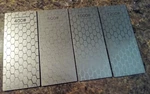 4 Piece Diamond Sharpening Set Honeycomb Surface Whetstone With Non-slip. Fixed Price $18.91.