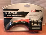 Winco KSP-2, 7.8X2X2.4-INCH 2-STAGE Kitchen Knife Sharpener. Fixed Price $8.00.