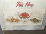 Fire King By Anchor 10 Piece Deluxe Bakeware Set, Made Usa New Box. Fixed Price $64.97.