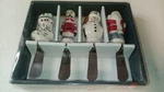 New Vintage Pfaltzgraff Winterberry Christmas Themed Spreaders Set Of 4. Fixed Price $18.99.