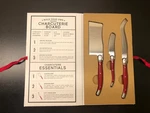 Fa La Red Christmas Charcuterie Board 3 Cheese Knives Gift Set New. Fixed Price $15.00.