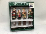 Vintage 1999 Boston Warehouse Holiday Folk Set Of 4 Spreaders - New Package. Fixed Price $12.99.