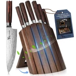 Syokami 7-PIECE Japanese-style Kitchen Knife Set With Foldable Magnetic Stand. Fixed Price $99.99.