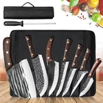 Custom Handmade Forged Damascus Steel Chef Knife Set Kitchen Knives. Fixed Price $68.99.