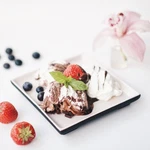 Magisso - 70650 White Line Naturally Cooling Ceramic Square Serving Plate #. Fixed Price $16.53.