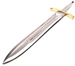 15.5" Full Tang Blank Custom Knife Making Double Edge Sword Dagger Combat Blade. Fixed Price $29.95.