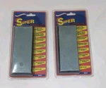 Super Knife Sharpening Stone - Rubber Feet For Easy Handling Knives, Blades X2. Fixed Price $18.99.
