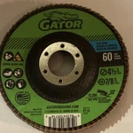 Gator 4-1/2 60 Grit Type 29 Flap Disc Aluminum Oxide 7/8 9716. Fixed Price $16.00.