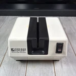 Chicago Cutlery Electric Knife Cleaver Slicer Sharpener Model 90202. Fixed Price $25.00.