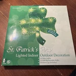 Irish St Patrick's Day Indoor/outdoor Impact Innovations Window Lighted Shamrock. Fixed Price $15.00.