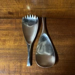 Dansk Odin 2 Pc Serving Set Fork Spoon Satin Ihq Japan 8 3/4". Fixed Price $88.20.