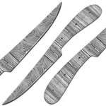 Damascus Steel Fillet Kit, 10 Inches Overall, Fixed Blade, Diy Knifemak.... Fixed Price $29.49.