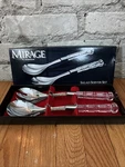 Mirage By Robinson Salad Server Set Stainless Steel Acrylic Handle Japan. Fixed Price $9.95.