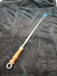 Vintage Intedge 14" Steel Honing Sharpening Rod 20" Overall Wood Handle Usa. Fixed Price $13.26.