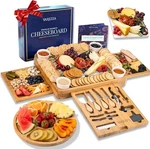 Extra Large Charcuterie Gift Set: Marble Bamboo Cheese Set- Uniq.... Fixed Price $107.88.