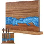 Ayiusideza Magnetic Knife Block Double Sided Holder Acacia.... Fixed Price $63.54.