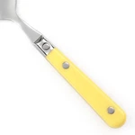 Ginkgo Prix Mimosa Pale Yellow Stainless Plastic Handle Choice Flatware. Fixed Price $5.89.