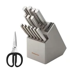 Knife Block Set 15 Piece Stainless Steel Built Sharpener Kitchenaid Gourmet. Fixed Price $154.99.